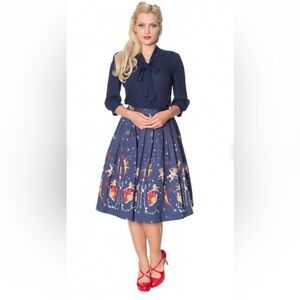 Banned Retro Space Vamp A Line Skirt. Size Large